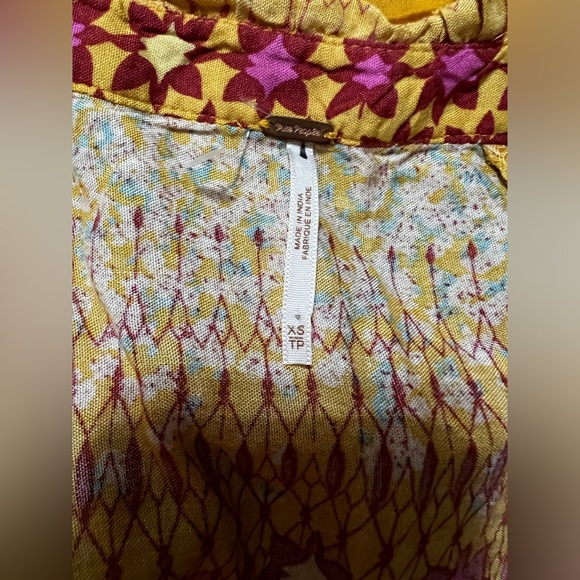 Free People Rare Feelings XS Maxi Dress Goldenrod Orange Peasant Prairi… - Picture 16 of 16